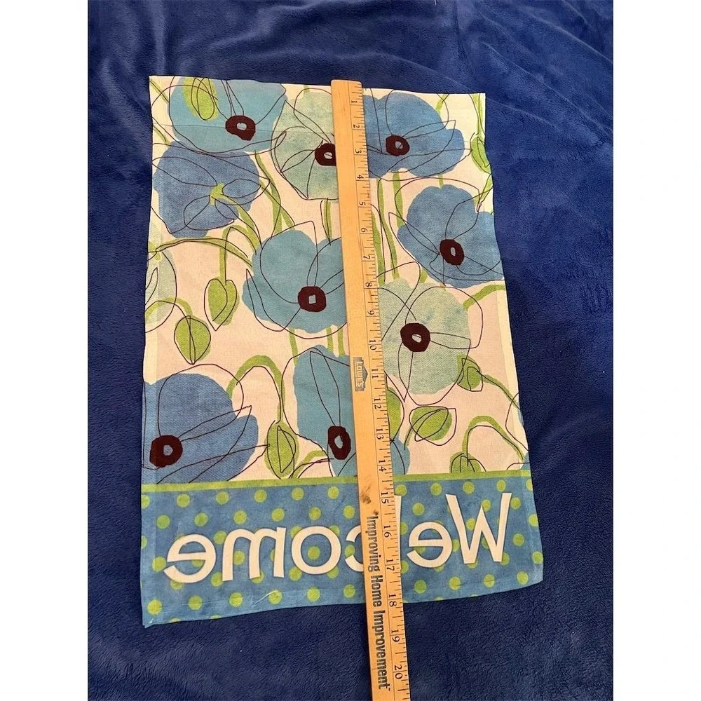 Breeze Art Set of 4 Double-Sided Garden Welcome Flags Multicolor‎ outdoor decor